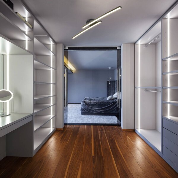 B.K. Licht Lampa sufitowa Snore, czarny, salon / jadalnia, metal, nowoczesny