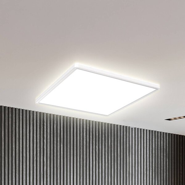 B.K. Licht Panel LED Eki, 42 x cm, biały, ściemniany, podświetlenie, 4000 K możliwość ściemniania, biały / opal, biuro, tworzywo sztuczne