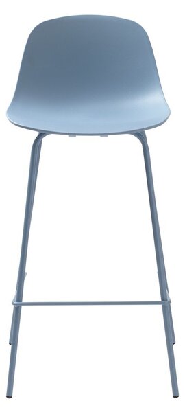 Jasnoniebieski plastikowy hoker (wysokość siedziska 67,5 cm) Whitby – Unique Furniture