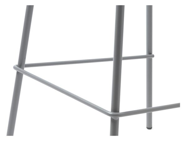 Szary plastikowy hoker (wysokość siedziska 67,5 cm) Whitby – Unique Furniture
