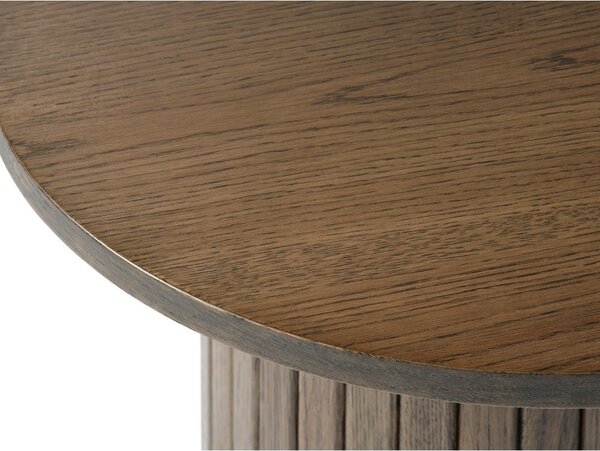 Okrągły stolik w dekorze dębu ø 50 cm Nola – Unique Furniture