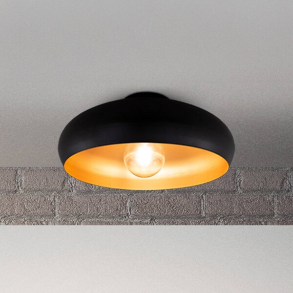 B.K. Licht Lampa sufitowa Zoe, możliwość ściemniania, czarny, salon / jadalnia, metal, nowoczesny