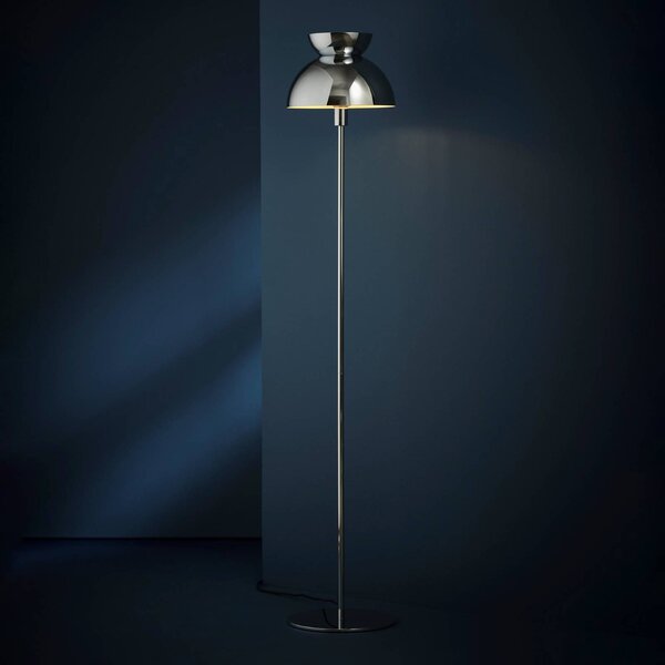 FRANDSEN Lampa stojąca Butterfly, chromowy / srebrny, salon / jadalnia, metal, design