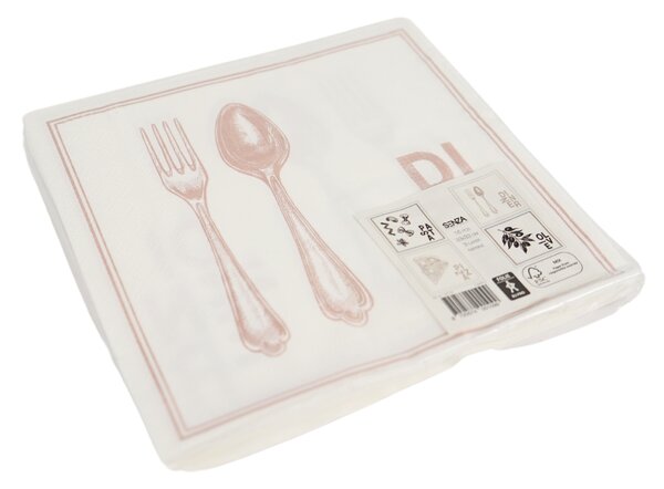 Serwetki do serwowania HAPPY COOKING 33x33 cm, 16 szt