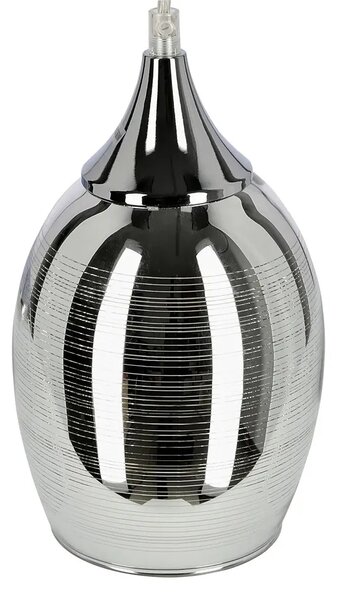 Nowoczesna wisząca lampa ze szklanym kloszem - D145 H3-T62
