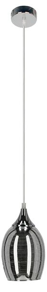 Nowoczesna wisząca lampa ze szklanym kloszem - D145 H3-T62