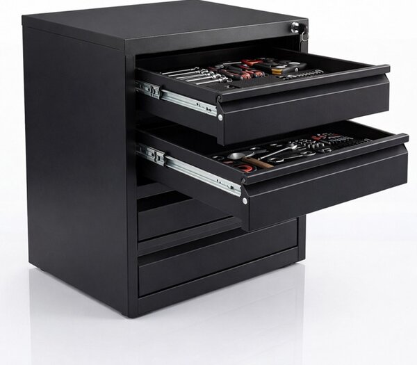 Organizer z czterema szufladami 450 x 400 x 300 mm