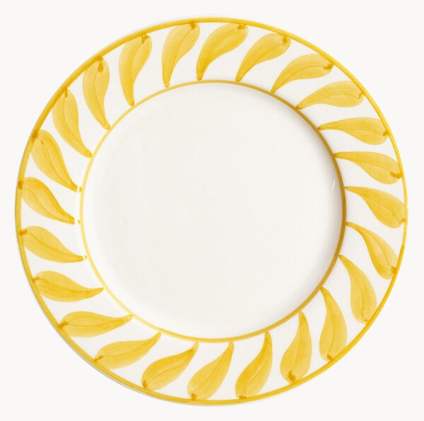 Ręcznie malowany talerz deserowy Swirl
