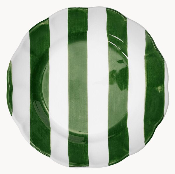 Ręcznie malowany talerz głęboki Stripe