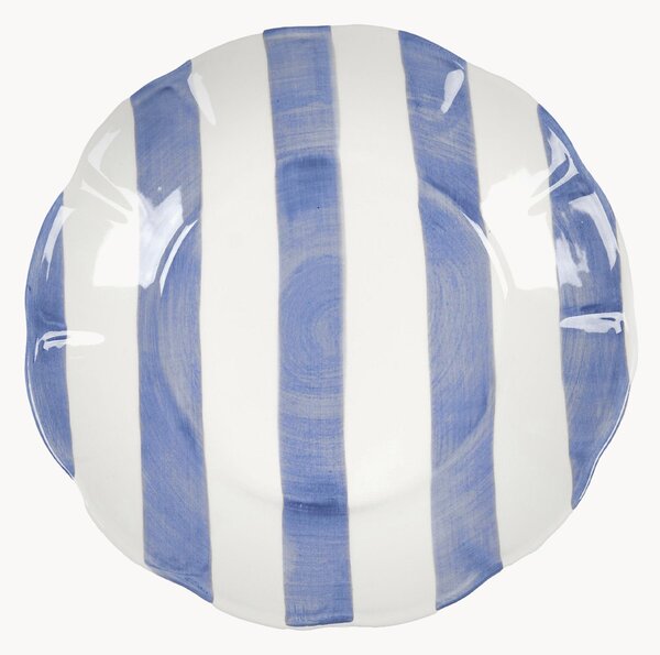 Ręcznie malowany talerz głęboki Stripe