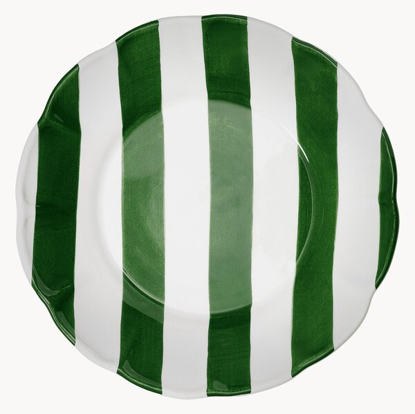 Ręcznie malowany talerz Stripe