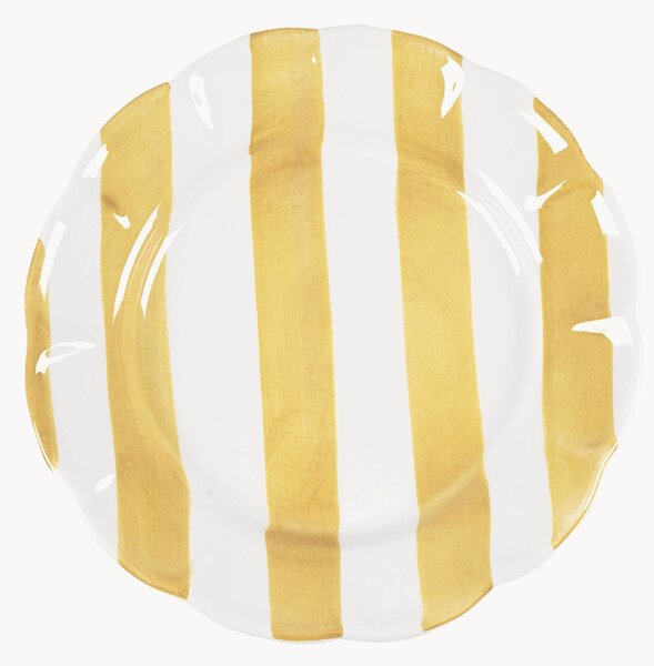 Ręcznie malowany talerz Stripe