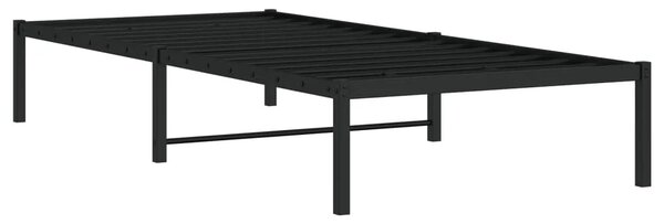 Czarne metalowe łóżko industrialne 90x200 cm K9-A98