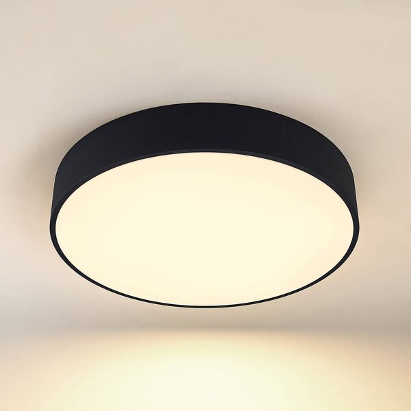 Lampa sufitowa LED Noabelle Arcchio, możliwość ściemniania, czarny, kuchnia, metal, nowoczesny
