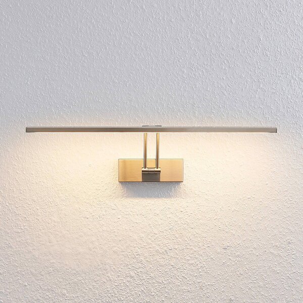 Lucande Thibaud oświetlenie obrazów LED, 51,4 cm, aluminiowy / szary / cynkowy, salon / jadalnia, metal, nowoczesny