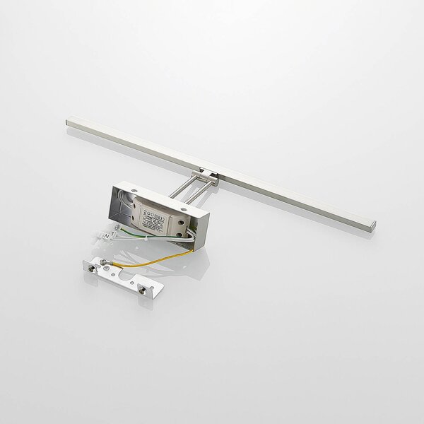 Lucande Thibaud oświetlenie obrazów LED, 51,4 cm, aluminiowy / szary / cynkowy, salon / jadalnia, metal, nowoczesny