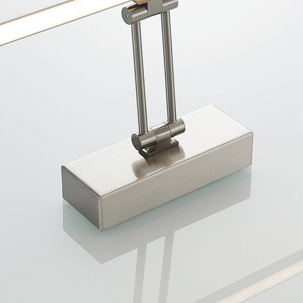 Lucande Thibaud oświetlenie obrazów LED, 51,4 cm, aluminiowy / szary / cynkowy, salon / jadalnia, metal, nowoczesny