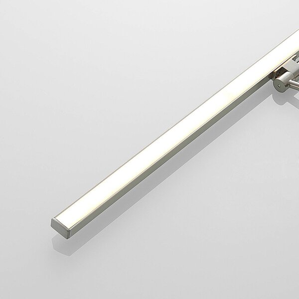 Lucande Thibaud oświetlenie obrazów LED, 51,4 cm, aluminiowy / szary / cynkowy, salon / jadalnia, metal, nowoczesny