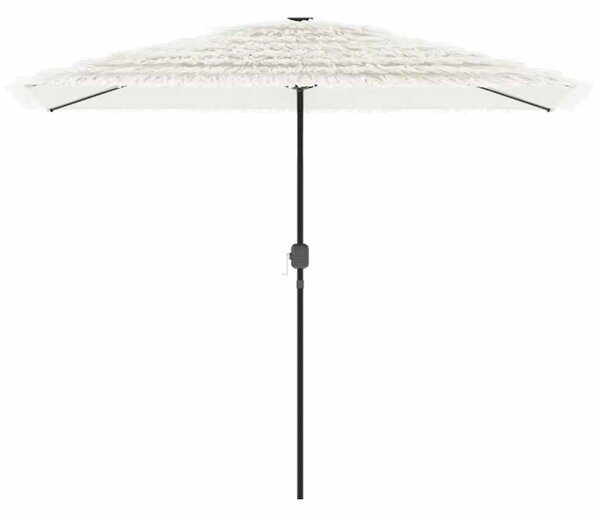Parasol ogrodowy na stalowym słupku, biały, 300x200x250 cm