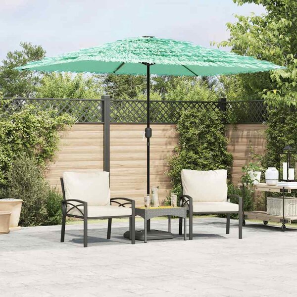 Parasol ogrodowy na stalowym słupku, zielony, 300x200x250 cm
