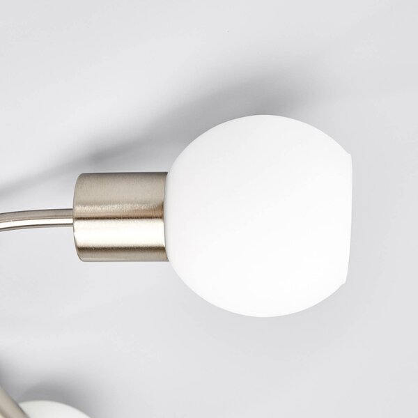 Lindby Lampa sufitowa Elaina, możliwość ściemniania, aluminiowy / szary / cynkowy, salon / jadalnia, metal, nowoczesny