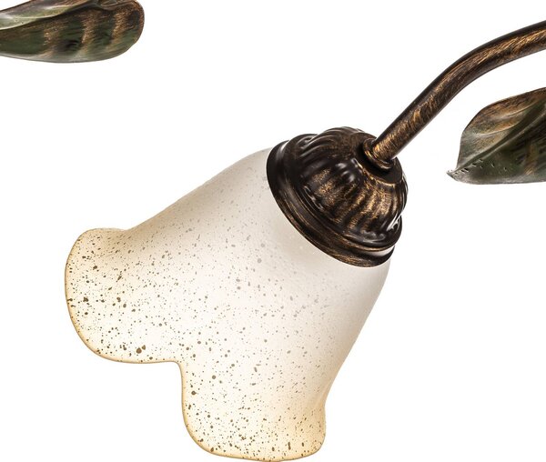 Lampa sufitowa Miranda ONLI, możliwość ściemniania, brązowy / mosiężny, salon / jadalnia, metal, florentyński