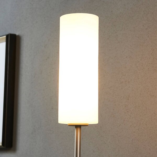 Lampa stojąca Vinsta Lindby, biały / opal, salon / jadalnia, szkło, nowoczesny