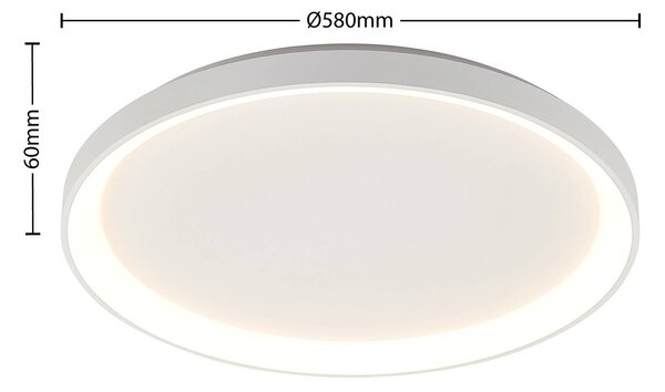 Lampa sufitowa LED Vivy Arcchio, możliwość ściemniania, biały / opal, kuchnia, metal, nowoczesny