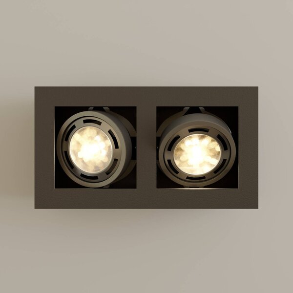 Lampa sufitowa Ronka Arcchio, możliwość ściemniania, czarny, salon / jadalnia, aluminium, nowoczesny