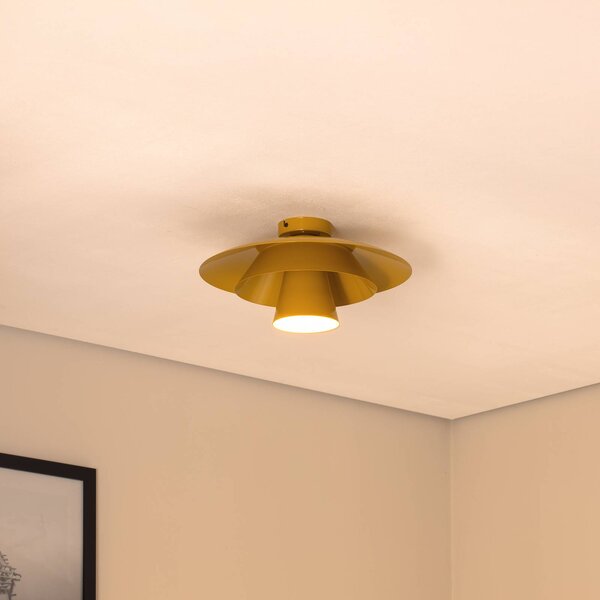 Lampa sufitowa Plato Luminex, możliwość ściemniania, żółty / pomarańczowy, salon / jadalnia, metal, nowoczesny