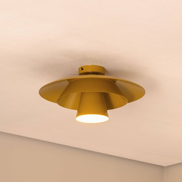 Lampa sufitowa Plato Luminex, możliwość ściemniania, żółty / pomarańczowy, salon / jadalnia, metal, nowoczesny