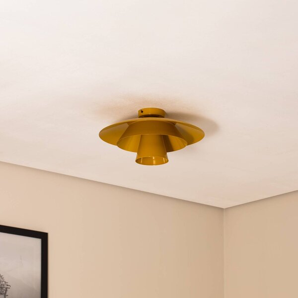 Lampa sufitowa Plato Luminex, możliwość ściemniania, żółty / pomarańczowy, salon / jadalnia, metal, nowoczesny