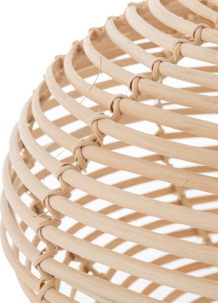 Lampa wisząca RATTAN Nowodvorski Lighting, możliwość ściemniania, jasne drewno, salon / jadalnia, drewno