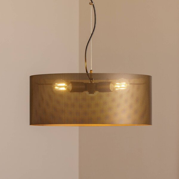 Lampa wisząca Zofia Domiluce, możliwość ściemniania, brązowy / rdzawy, salon / jadalnia, metal, nowoczesny