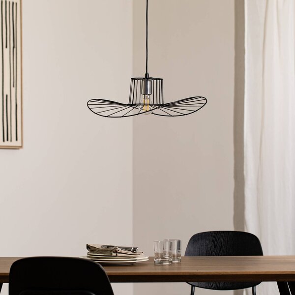 Lampa wisząca Tel Opviq, możliwość ściemniania, czarny, salon / jadalnia, metal