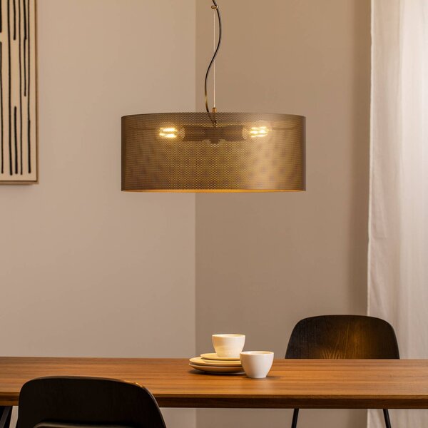 Lampa wisząca Zofia Domiluce, możliwość ściemniania, brązowy / rdzawy, salon / jadalnia, metal, nowoczesny