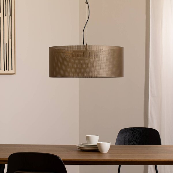 Lampa wisząca Zofia Domiluce, możliwość ściemniania, brązowy / rdzawy, salon / jadalnia, metal, nowoczesny