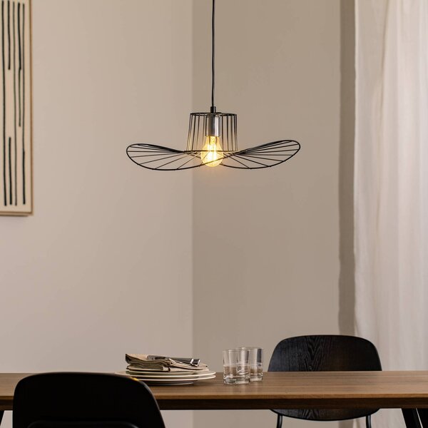 Lampa wisząca Tel Opviq, możliwość ściemniania, czarny, salon / jadalnia, metal