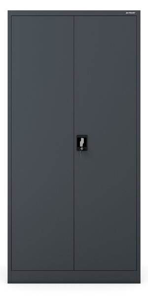 Szafa metalowa wielofunkcyjna DAWID, 900 x 1850 x 450 mm, antracytowa
