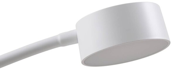 Lampa stojąca Maori Lindby, możliwość ściemniania, biały / opal, biuro, metal, nowoczesny