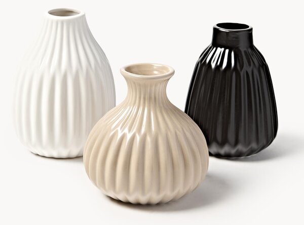 Komplet wazonów z porcelany Palo, 3 elem