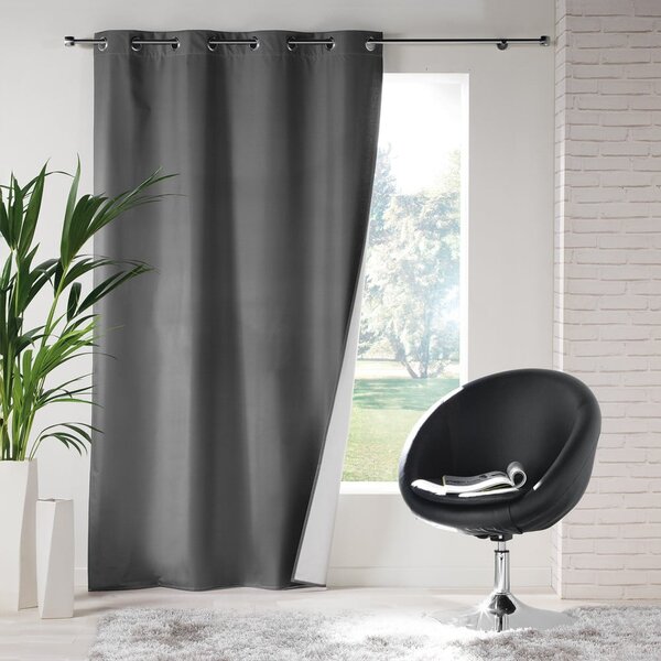 Antracytowa zasłona termiczna 140x260 cm Icemount – douceur d'intérieur