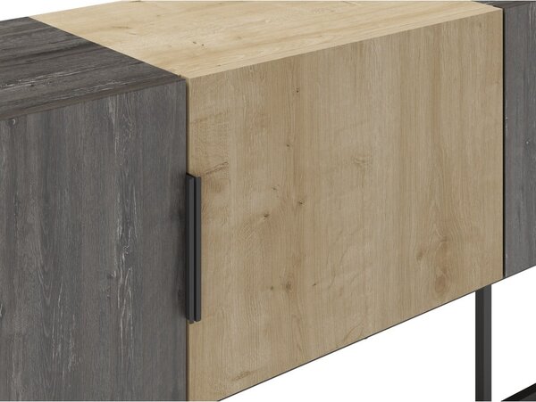 Szafka pod TV w dekorze dębu 200x55 cm Titan – Marckeric