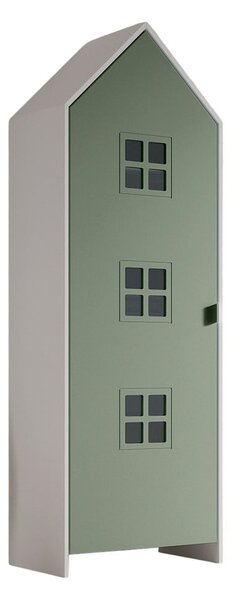 Biała/zielona szafa dziecięca 58x172x37 cm Casami Bruges – Vipack