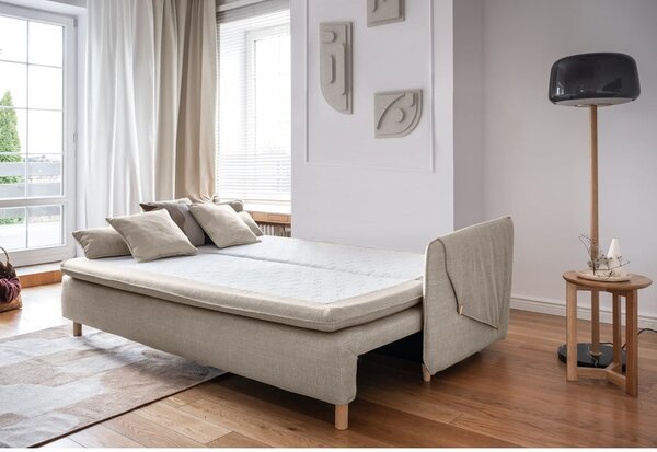 Beżowa rozkładana sofa 207 cm Simon – Miuform