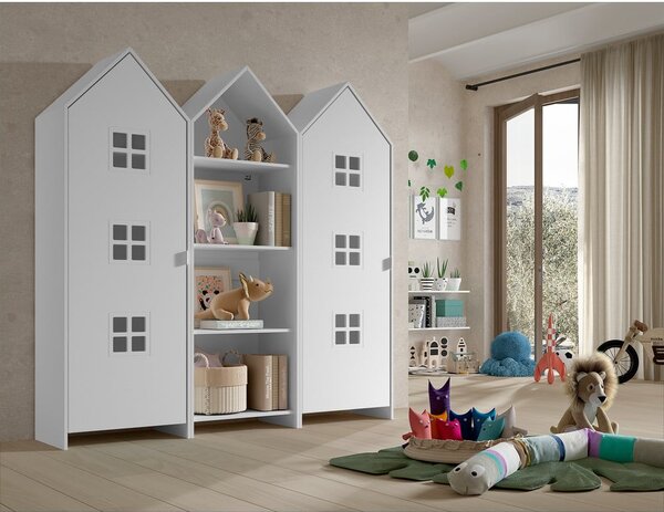 Biała szafa dziecięca otwarta 173x171,5 cm CASAMI BRUGES – Vipack