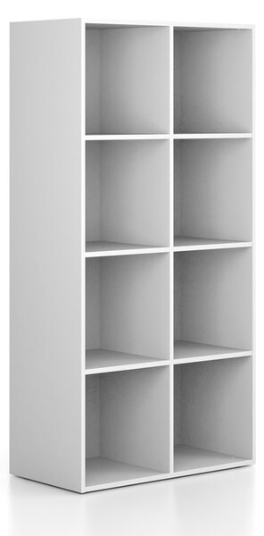 Regał FRAME, dolny, 2 kolumny, 1735 x 872 x 450 mm, biały