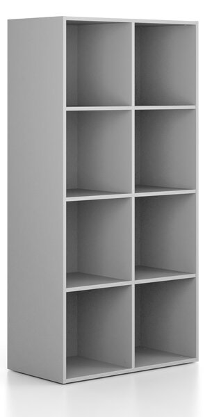 Regał FRAME, dolny, 2 kolumny, 1735 x 872 x 450 mm, szary