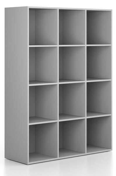 Regał FRAME, dolny, 3 kolumny, 1735 x 1299 x 450 mm, szary