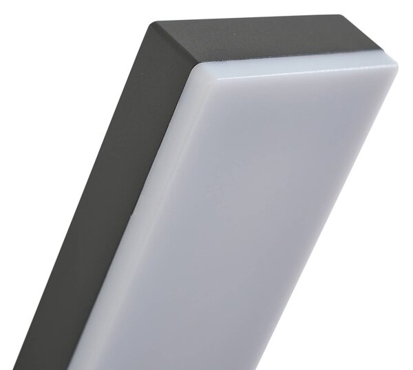 Lampa zewnętrzna z czujnikiem ruchu Korvik Lindby, czarny, aluminium, nowoczesny